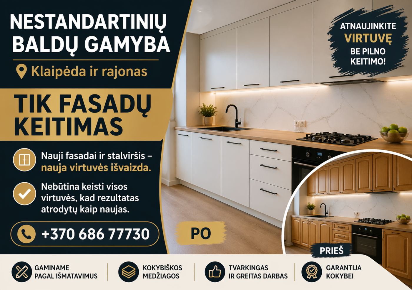 B-003 Tik Fasadu Keitimas