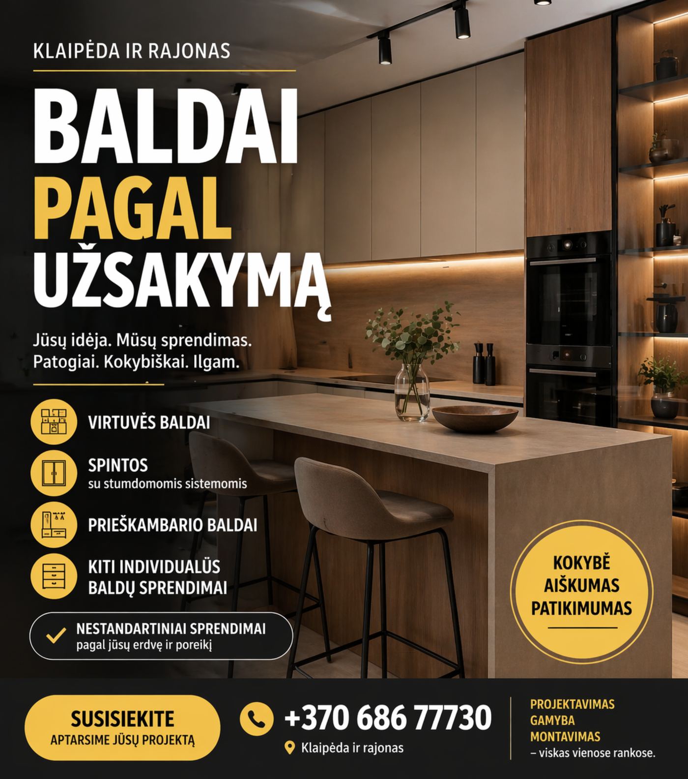 B-004 Baldai Pagal Uzsakyma