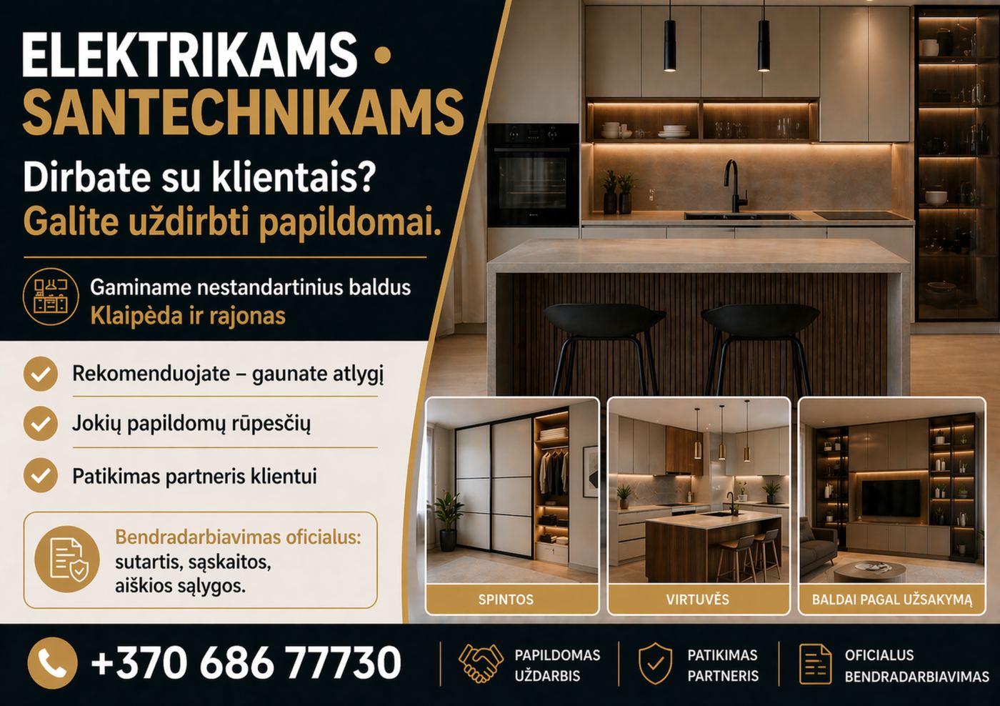 P-012 Elektrikams Santechnikams